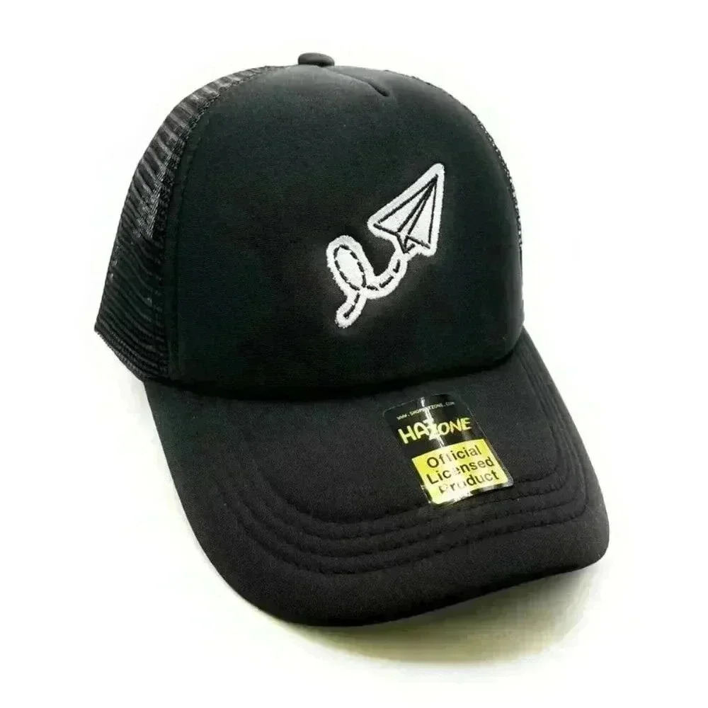 Paper Plane Mesh Trucker Snapback (Black) - Picture 1 of 1